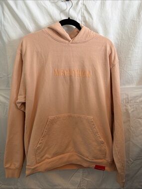 The Marathon Clothing Peach Pullover Hoodie